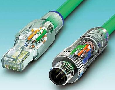 圖3 按入電纜芯、剪斷，且蓋好防護(hù)蓋：無論是RJ45還是M12連接器，它們都能夠?qū)崿F(xiàn)快速且可靠的安裝