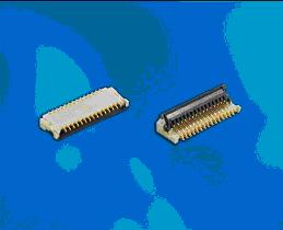 0.2毫米間距，0.9毫米高度FPC 零插入力連接器