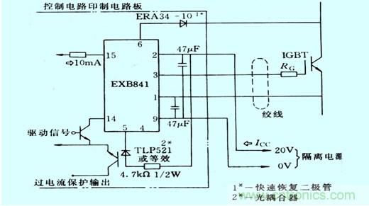 圖1:vce電壓監(jiān)測以及保護(hù)的原理