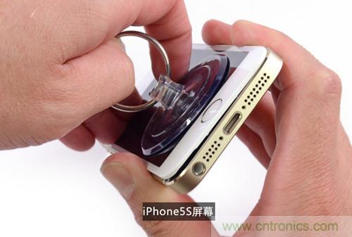 土豪金iPhone 5S拆解：內(nèi)部結(jié)構(gòu)升級(jí)，維修難度增加