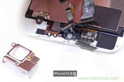 土豪金iPhone 5S拆解：內(nèi)部結(jié)構(gòu)升級(jí)，維修難度增加