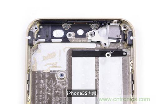 土豪金iPhone 5S拆解：內(nèi)部結(jié)構(gòu)升級(jí)，維修難度增加