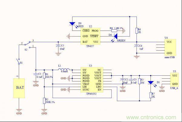 網(wǎng)友分享:一款移動電源電路設計