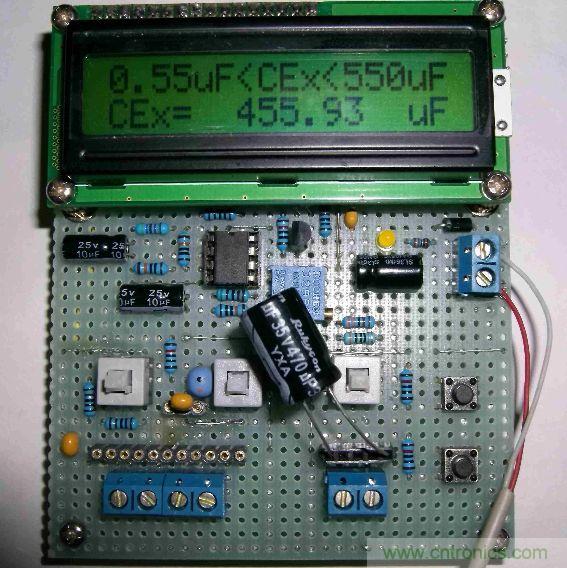 DIY集電容、電感和頻率為一體的測量儀器