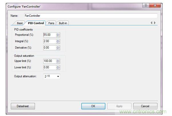 用于PSoC 3、PSoC 4與PSoC 5設計的PSoC Creator風扇控制器設計向導