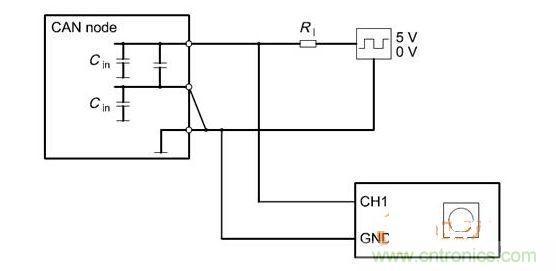  Cdiff測試原理（CANnode輸出線從上往下為CANH、CANL、GND）