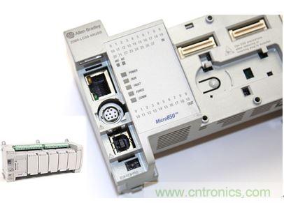 圖1：Allen-Bradley Micro850可編程邏輯控制器(PLC)的價(jià)格約為500美元，是高度堅(jiān)固、可配置、隔離性和易用性方面的標(biāo)桿，盡管有PC/嵌入式計(jì)算設(shè)備的競(jìng)爭(zhēng)，仍在工廠自動(dòng)化領(lǐng)域中保持著強(qiáng)勢(shì)地位。