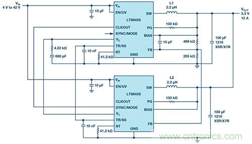 42 V、6 A（峰值7 A）、超低EMI輻射、高效率降壓型穩(wěn)壓器