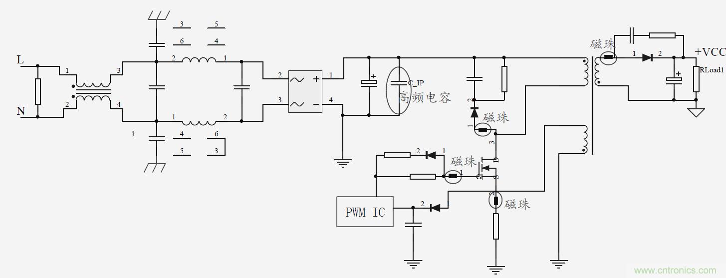 如何改善開關電源電路的EMI特性？
