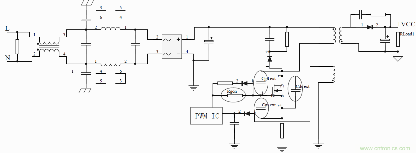 如何改善開關電源電路的EMI特性？