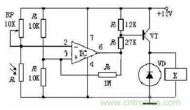 光敏電阻式光控開關(guān)典型應(yīng)用電路解析 光敏電阻式光控開關(guān)典型應(yīng)用電路解析