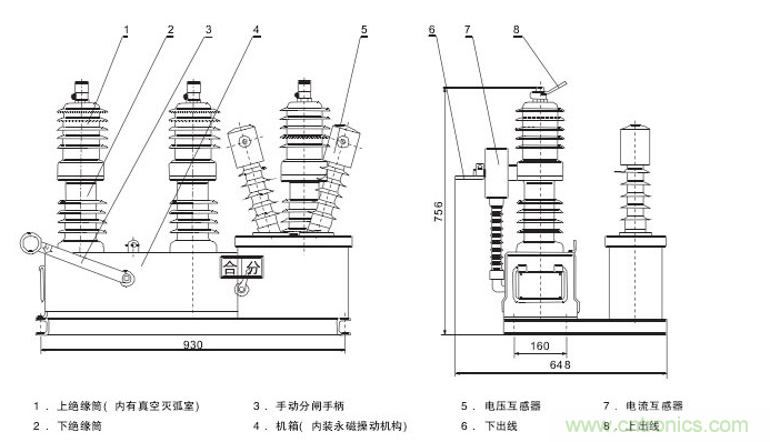高壓斷路器的操作結(jié)構(gòu)有哪幾種？和隔離開關(guān)有什么區(qū)別？