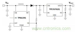 TPS61391升壓變換器，為電容麥克風(fēng)提供48V超低噪聲幻象電源