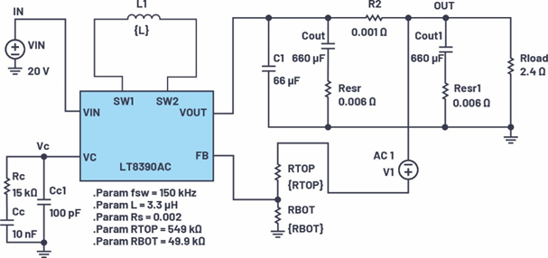 適用于電流模式DC-DC轉(zhuǎn)換器的統(tǒng)一的LTspice AC模型 適用于電流模式DC-DC轉(zhuǎn)換器的統(tǒng)一的LTspice AC模型