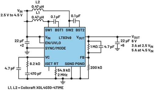 單芯片干翻傳統(tǒng)方案！兩相升壓轉(zhuǎn)換器如何將低壓大功率密度拉滿？