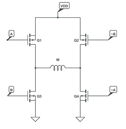 使用互補(bǔ)PWM、擊穿和死區(qū)時(shí)間的 H 橋直流電機(jī)控制