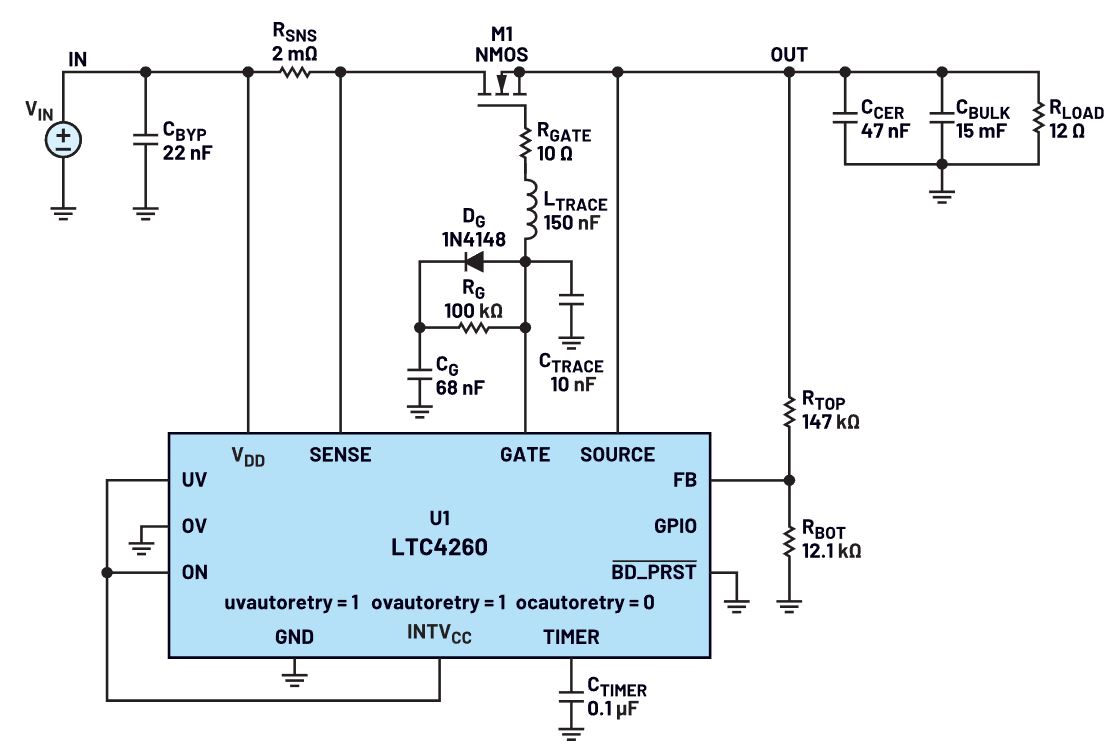 我的熱插拔控制器電路為何會振蕩？